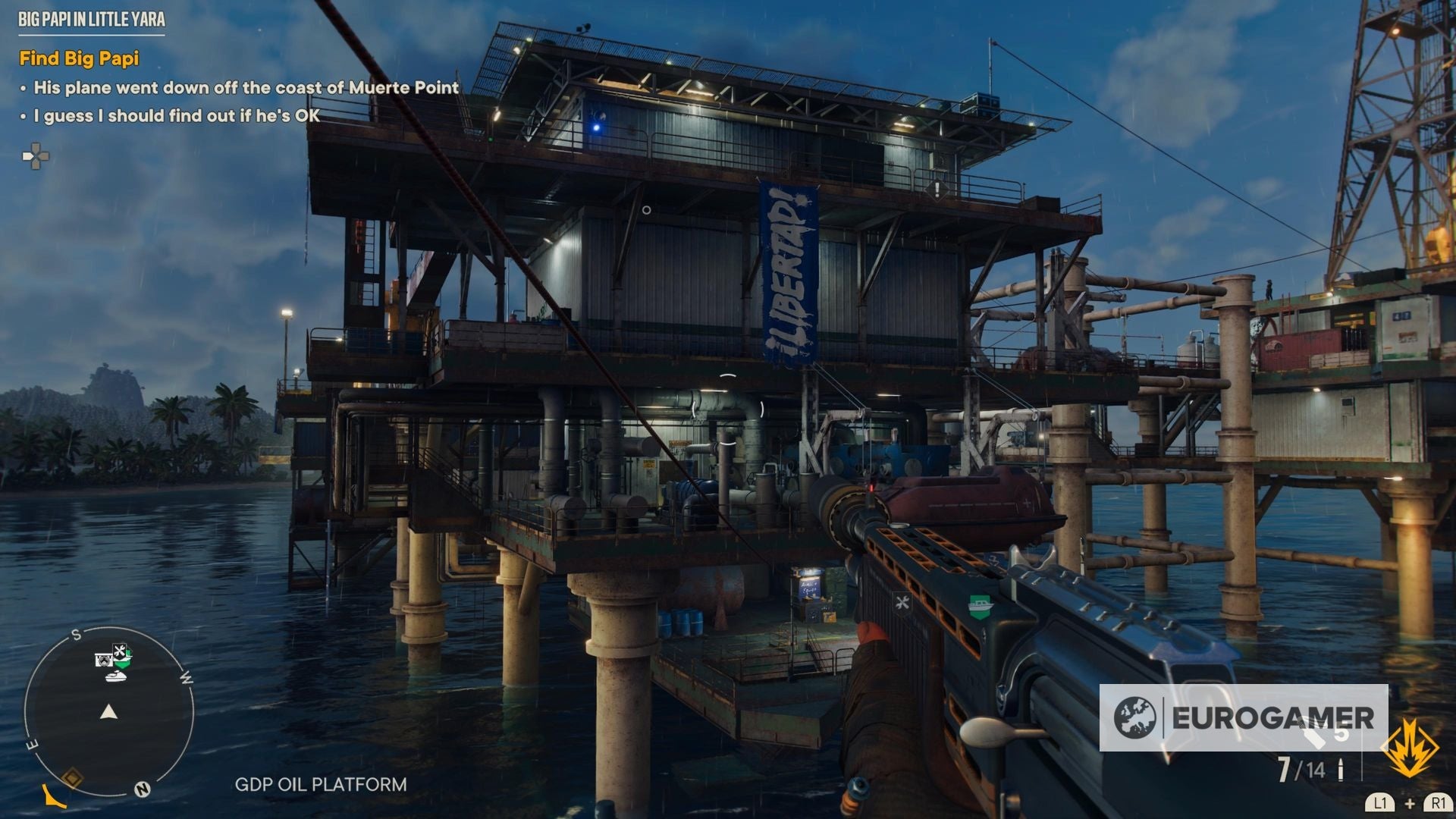 Far Cry 6 GDP Oil Platform location and how to get oil platform gun